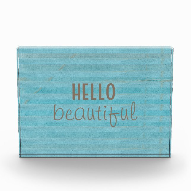 Bloc Photo Bonjour Belle Chic Chic Et Design Boho tendance (Devant)
