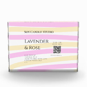 Bloc Photo Bougie de soja rose Lavender entreprise ajouter q