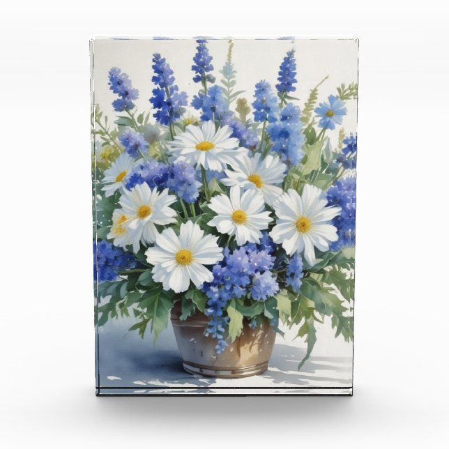 Bloc Photo Bouquet de fleurs Elégante aquarelle (Devant)
