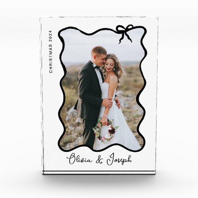 Bloc Photo Bow lunaire | Noir et blanc (Devant)