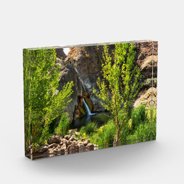 Bloc Photo Bureau en verre 3D Art Cascade paysage de la natur (Gauche)