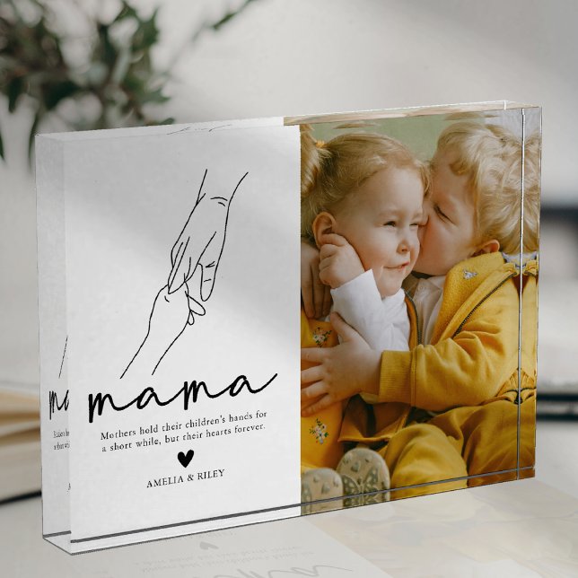 Bloc Photo Cadeau de citation de maman moderne (Créateur téléchargé)