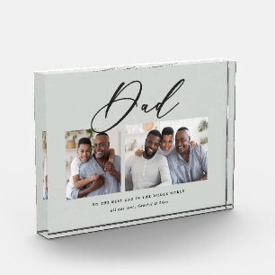 Bloc Photo Cadeau minime de script multi photo moderne