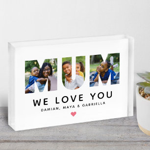 Bloc Photo Cadeau Photo Lettre Maman Souvenir