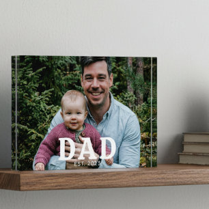 Bloc Photo Cadeau Photo Moderne Gras Papa Créé