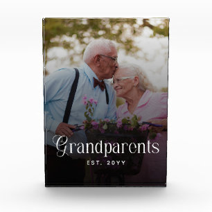 Bloc Photo Cadeau photo personnalisé pour grands-parents de t