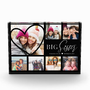 Bloc Photo Cadeau Pour Big Sister 7 Photo Collage Coeur BFF