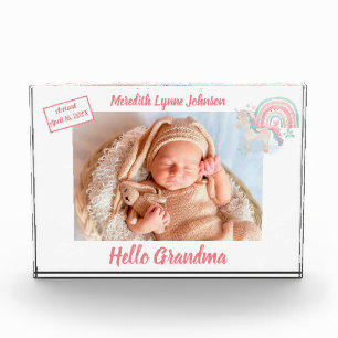Bloc Photo Cadeau pour grand-mère nouveau-né petit-enfant  