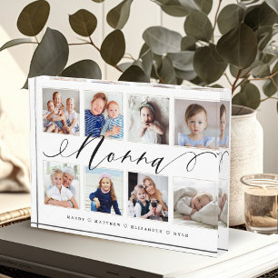 Bloc Photo Cadeau pour Nonna  Collage photo de petits-enfants