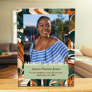 Bloc Photo Cadeaux Botaniques pour Fille Afro-Américaine