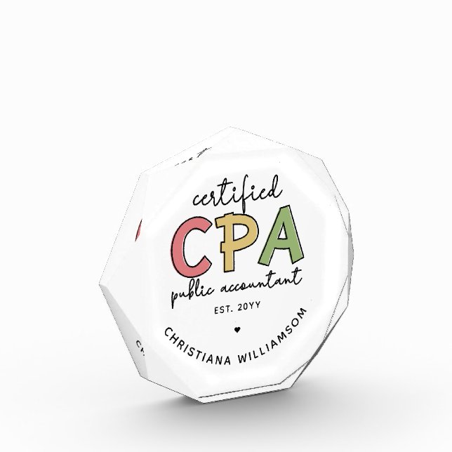 Bloc Photo Cadeaux comptables publics certifiés CPA personnal (Gauche)