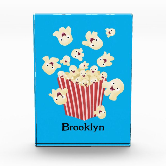 Bloc Photo Caricature de pop-corn drôles (Devant)