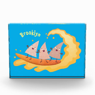 Bloc Photo Caricature de surf pour chips de maïs mignonette n