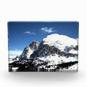 Bloc Photo Carte de vacances Plattkofel et Langkofel Italie P