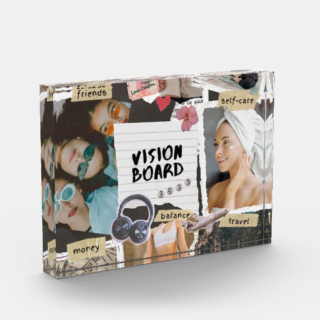 Bloc Photo Carte de vision d'amour Bloc horizontal (Gauche)