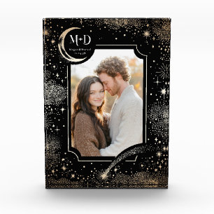 Bloc Photo Céleste Lune Étoiles Starry Mariage de nuit Photo