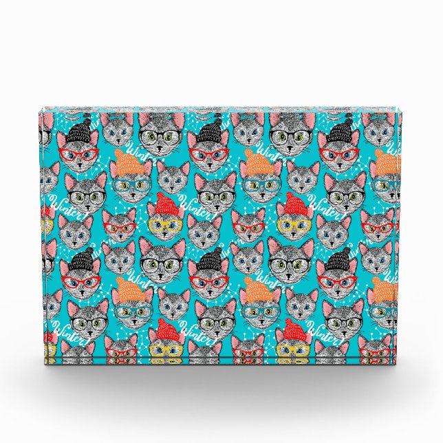 Bloc Photo Chat dans le casquette (Devant)