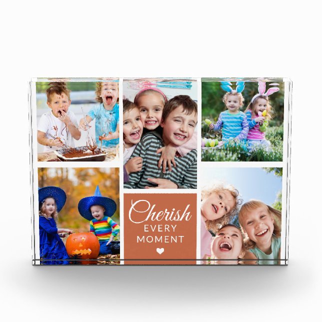 Bloc Photo Chercher chaque instant Terracotta 5 photo Collage (Devant)