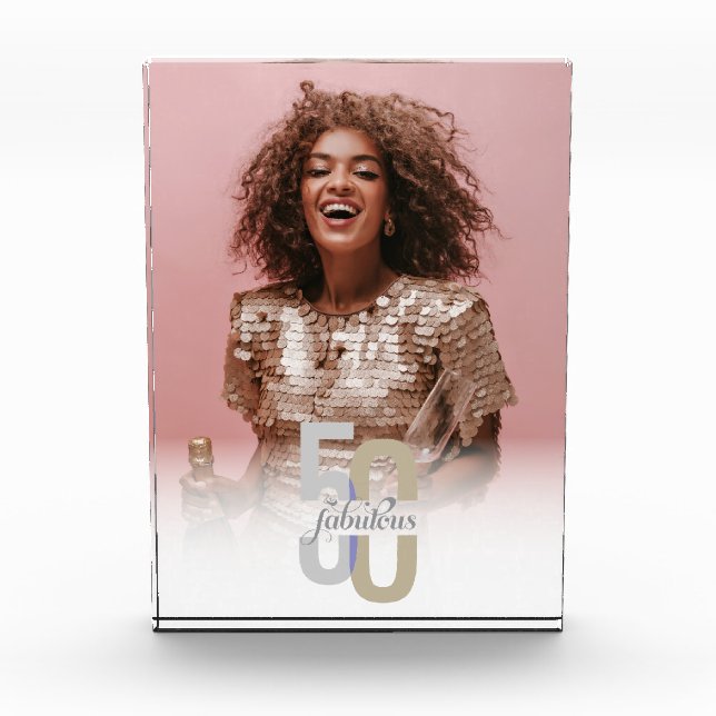 Bloc Photo Cinquante et fabuleux 50e anniversaire Elégant mod (Devant)