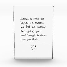 Citation Inspirante de Motivation de Succès Contin