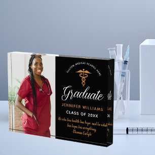 Bloc Photo Citation Inspirationnelle Chic Médicale School Gra