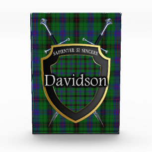 Bloc Photo Clan écossais Davidson Tartan
