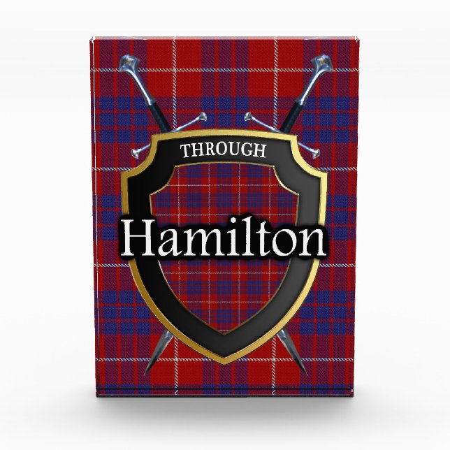 Bloc Photo Clan écossais Hamilton Tartan (Devant)