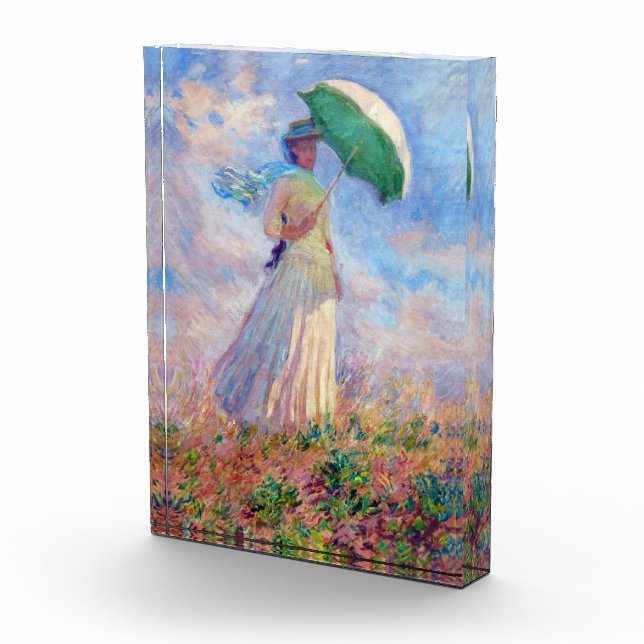 Bloc Photo Claude Monet - Femme avec un parasol face à droite (Droite)