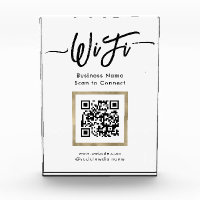 Code QR de connexion Wifi élégant