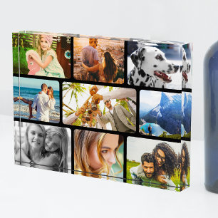 Bloc Photo Collage arrondi Modèle photo Acrylique bloc 9
