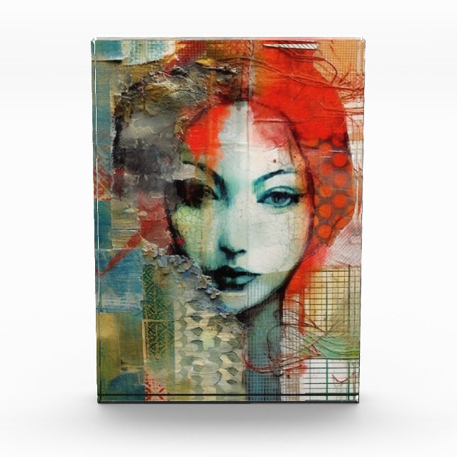 Bloc Photo Collage de femmes médiatiques mixtes (Devant)