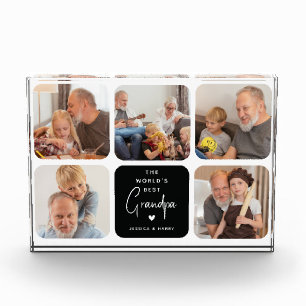 Bloc Photo Collage photo du meilleur grand-père du monde mode