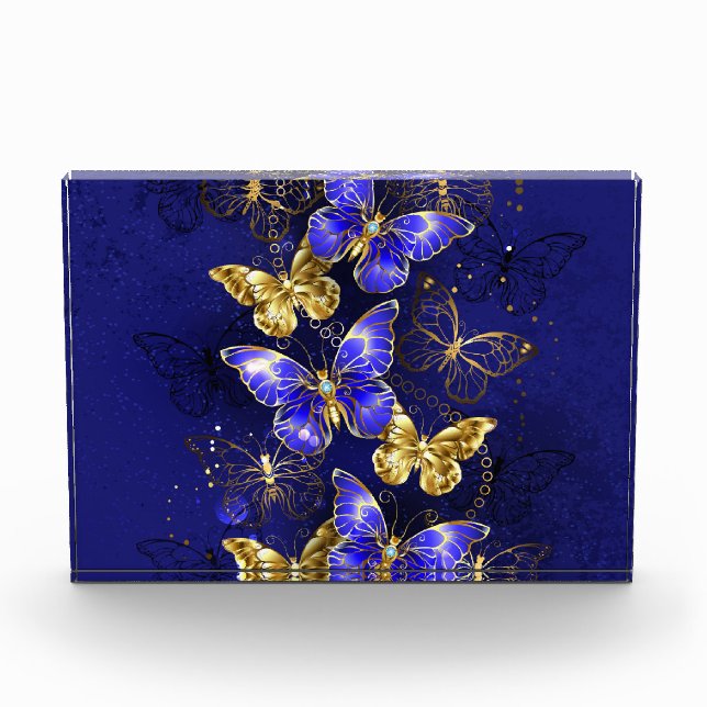 Bloc Photo Composition avec papillons Sapphire (Devant)