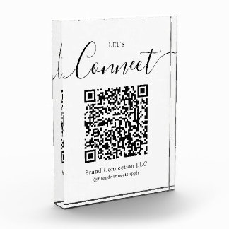 Bloc Photo Connectons le code QR personnalisé Nom de l'entrep