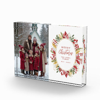 Bloc Photo Couronne hivernale traditionnelle Fêtes MH26
