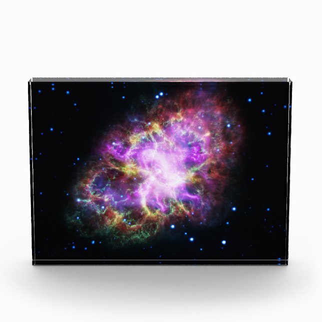Bloc Photo Crabe Nebula Supernova Remnant Hubble Composite (Devant)