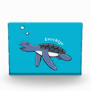 Bloc Photo Cute baby sea turtle cartoon illustration