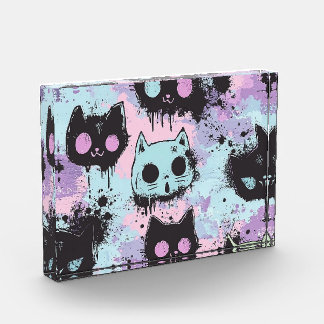 Bloc Photo Cute Kawaii Pastel Goth Chat Déplaisant