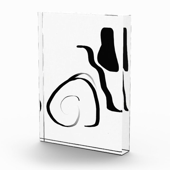 Bloc Photo Cycle de rotation : noir et blanc Abstrait (Droite)