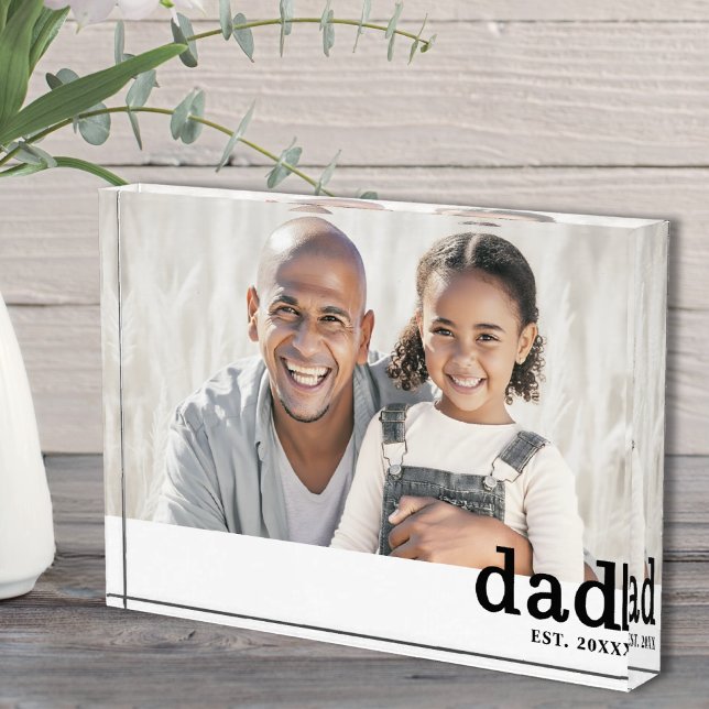 Bloc Photo Dad Established Photo Simple Father Picture Block (Dad Established Photo Simple Father)