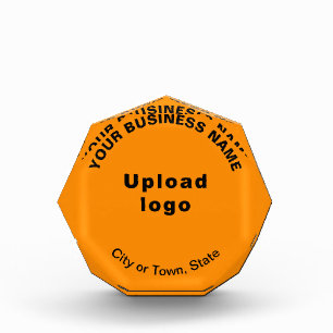 Bloc Photo de Forme Octogonale de Couleur Orange p