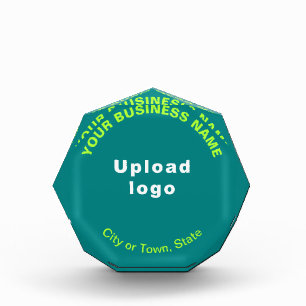 Bloc Photo de Forme Octogonale Vert Turquoise pour