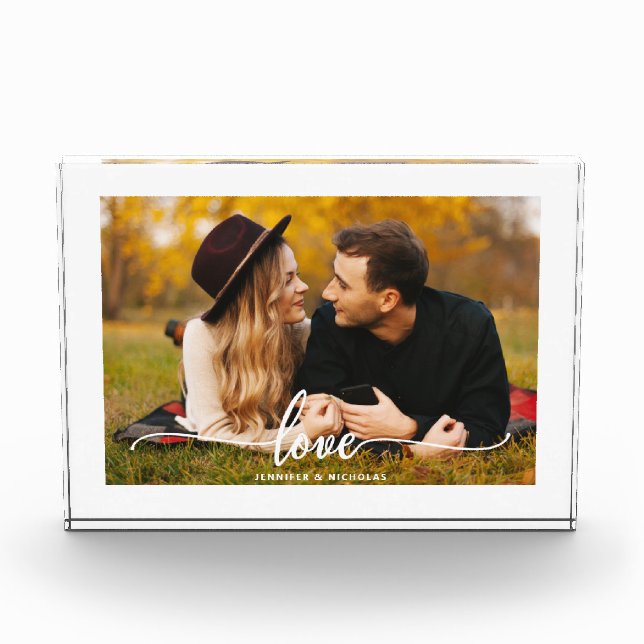 Bloc photo de script d'amour personnalisé (Devant)