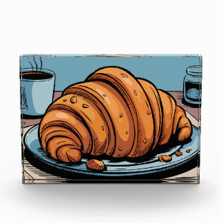Bloc Photo Délice de croissant du matin feuilleté