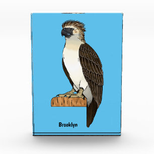 Bloc Photo dessin animé d'aigle des Philippines