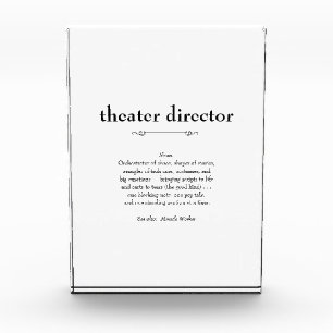 Bloc Photo Directeur de théâtre Définition Merci Cadeau