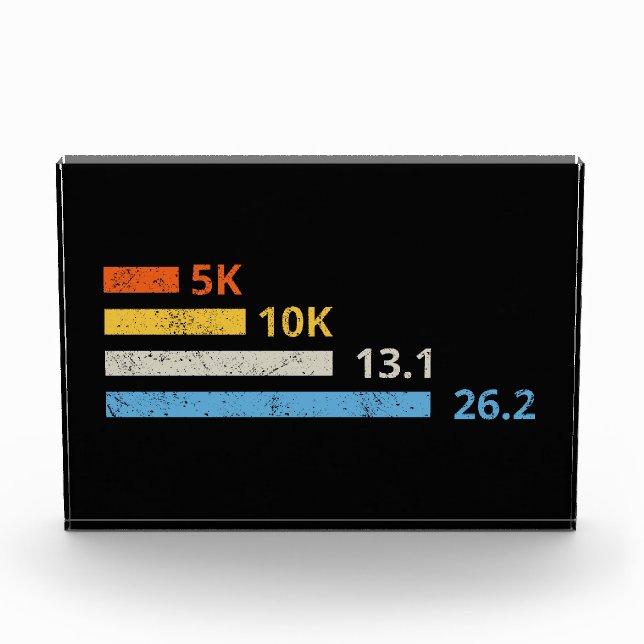 Bloc Photo Distances de course I - 5K 10K 13,1 26,2 Marathoni (Devant)