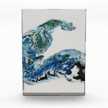 Dragon in the Waves – Abstract Ocean 