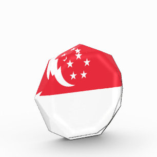 Bloc Photo Drapeau de Singapour