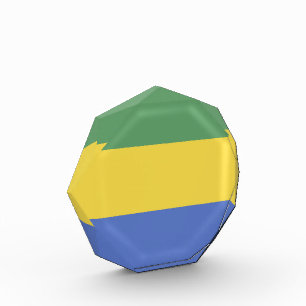 Bloc Photo Drapeau Gabon